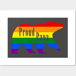 lgbtq Proud papa bear pride fathers day t-shirt Posters and Art